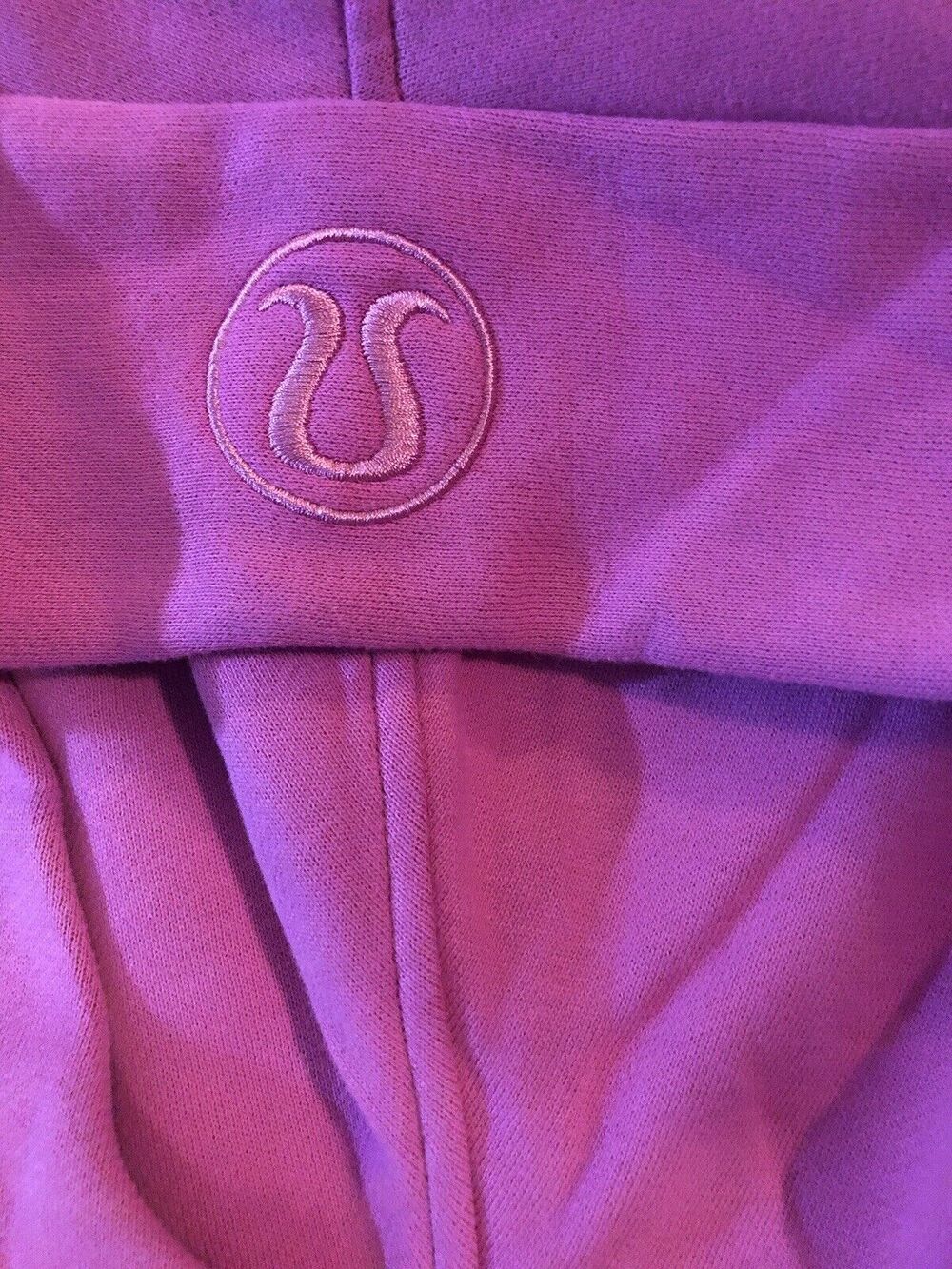Lululemon Scuba Oversized 1/2 Zip Hoodie Pink Medium Thumbholes NWT - Picture 6 of 10